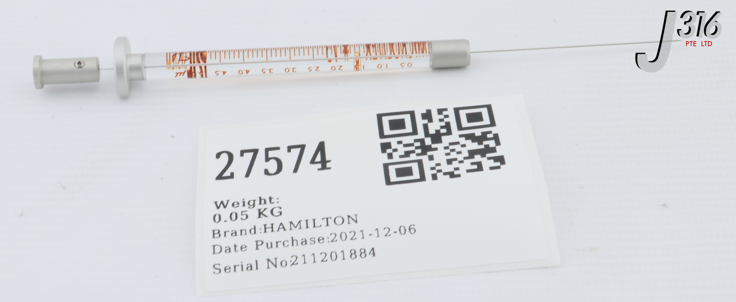 リクエスト 27574 HAMILTON MICROLITER, 75 N CTC, 5uL, 26G (NEW) 203189 | eBay